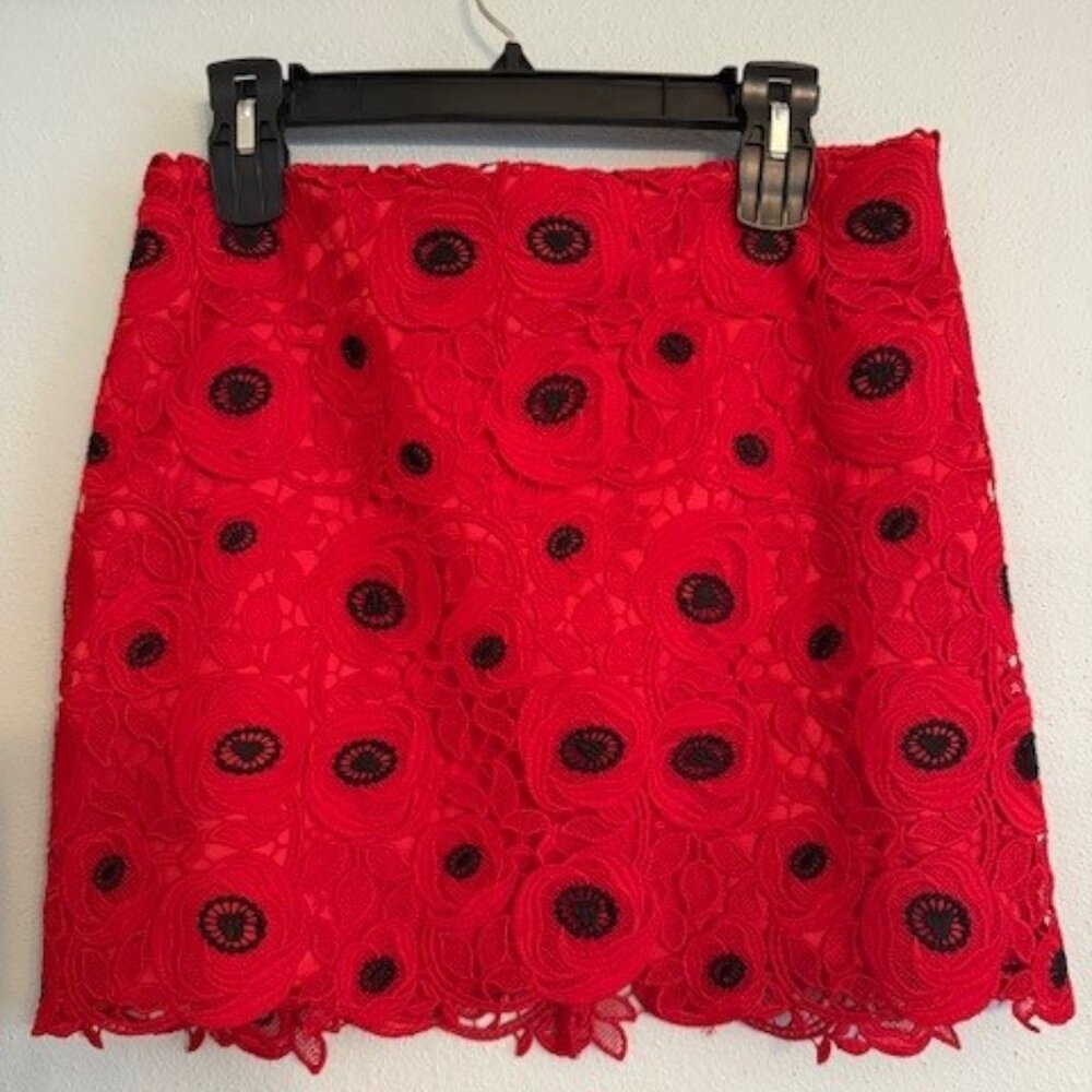 Milly rosette mini skirt